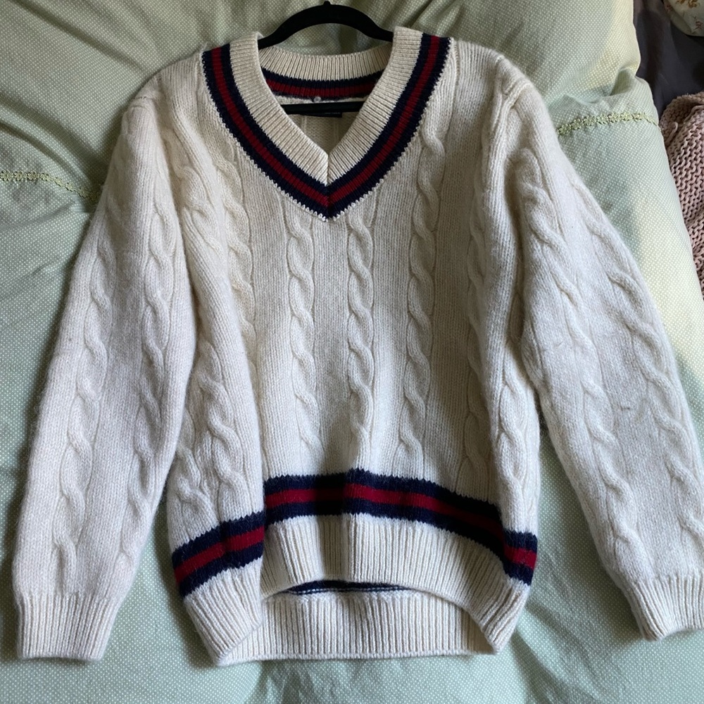 brandy melville nikki heavy wool stripe sweater